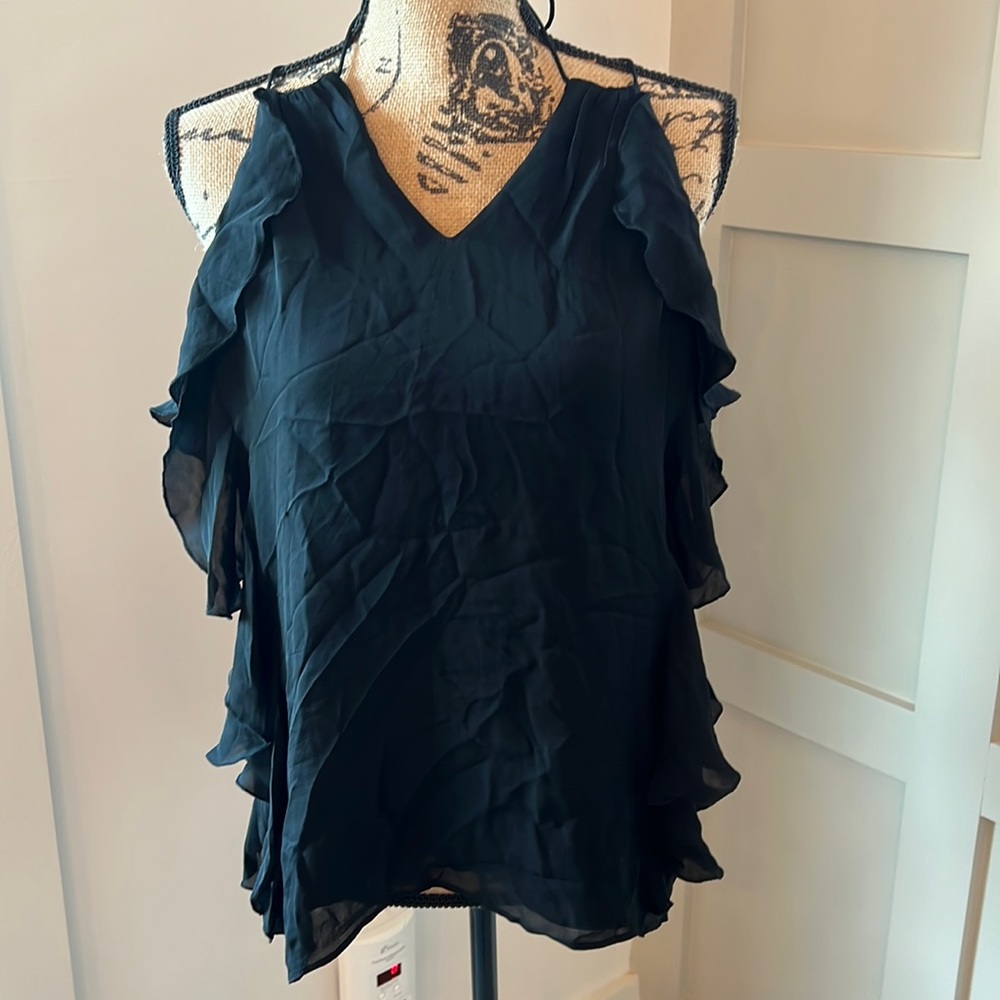 Parker halter ruffled blouse